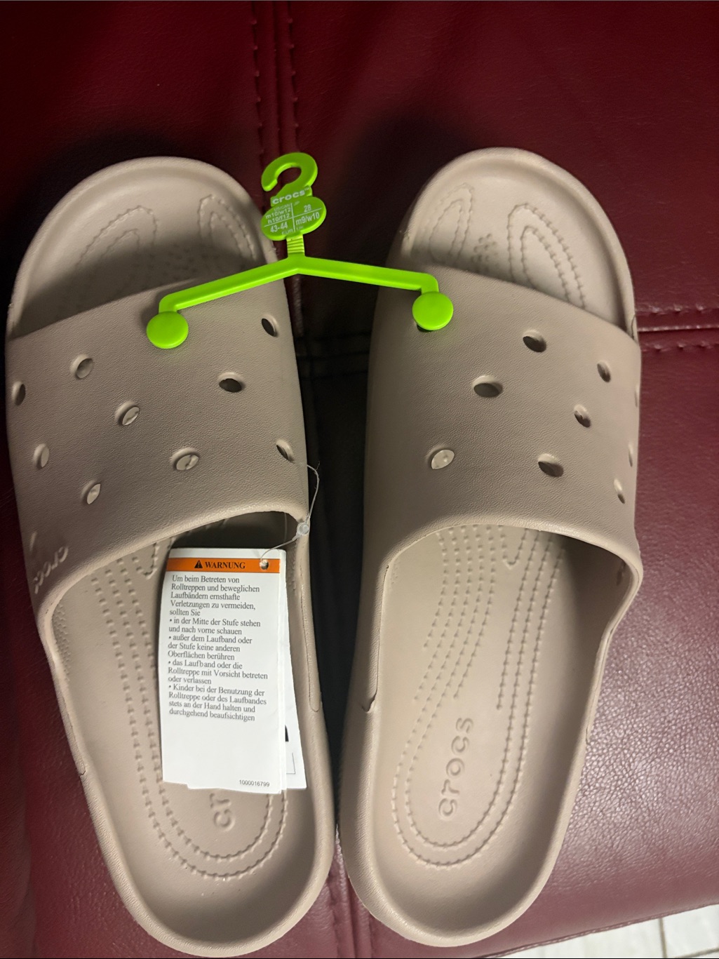 Crocs Women's Light Beige Slide Sandals